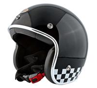 Open Face Helmet Vintage Jet Motorcycle Helmet 3/4 Open Face Motorcycle Helmet,ECE/DOT Approved Retro Half Jet Helmet for Men and Women 5,L59-60CM