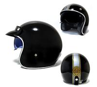 Open Face Helmet Vintage Motorcycle Helmet Scooter Helmet 3/4 Motorcycle Helmet DOT/ECE Certification Cruiser Chopper Scooter Vintage Helmets with Visor