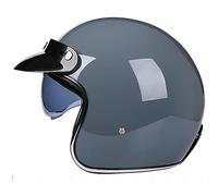 Open Face Helmet Vintage Motorcycle Helmet Scooter Helmet 3/4 Motorcycle Helmet DOT/ECE Certification Cruiser Chopper Scooter Vintage Helmets with Visor