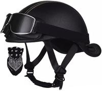 Open Face Low Profile Helmet, Motorcycle Helmet with Sun Visor, Open Face Jet Motorbike Helmets for Adult - Motorbike Rider Road Legal DOT/ECE Approved 7,XL