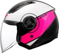 OPEN FACE MOTORBIKE HELMET LS2 OF616 AIRFLOW II Ece22.06 COVER PINK