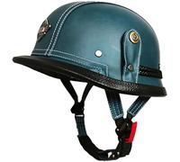 Open-Face Motorbike Helmets, Vintage Motorcycle Safety Half Helmets, DOT Approved Half Shell Helmet with Quick Release Buckle for Motorbike Scooter 2,S(55-56CM)