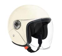 Open Face Motorcycle Half Helmet, All Season Winter Windproof Warm Removable Liner Crash Helmet with Drop Down Sun Visor, for Scooter