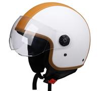 Open Face Motorcycle Helmet for Men &Amp; Women, DOT Approved Unisex Retro Half Helmet，Motorbike Casco for Moped Cruiser Bobber and Chopper 1,L/(59~60cm)