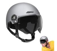Open Face Motorcycle Helmet for Men & Women, with Sun Visor & Quick Release, Lightweight Half Helmet for Scooter and City Commuting