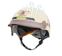 Open Face Motorcycle Helmet, Sun Visor Skateboard Helmet, Quick Release Motorcycle Head Gear for Men Cycling Scooter Skateboard Cruiser Mountain Bicycle ATV Riding