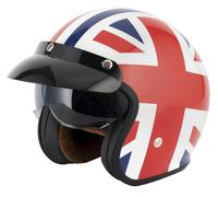 VCAN H589 OPEN FACE RETRO MOD SCOOTER MOTORCYCLE HELMET UNION JACK FLAG BRITAIN