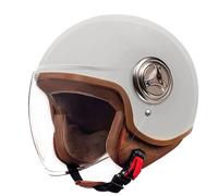 Open Face Motorcycle Helmets ECEDOT Approved 3/4 Vintage Motorbike Half Helmet with Visor Portable Jet Helmet for Adults Men Women Scooter Moped Helmet for City Commuting C,54-61CM