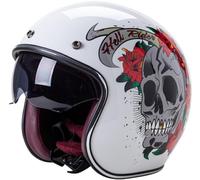 Open Face Motorcycle Motorbike Helmets Electric Bike & Road Bike Legal DOT/ECE Approved Scooter Touring Moped Crash Jet Helmet Protection Wear for Men Women 3,L
