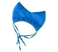 Open-Face Shower Cap for Cats with Head and Ear Coverage, Blue | Ear-Shaped Panel Around the Top and Sides of the Head, Face Area Left Open, Designed for Feline Bath Time