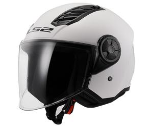 Open Faced Motorcycle Helmet. LS2 Airflow II ECE 22.06 Gloss
