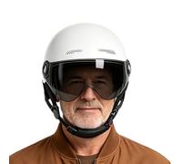 Open Faced Motorcycle Helmet With Sun Visor And Goggles, Lightweight | Motorcycle Helmet With Sun Shield, jets Unisex Motorcycle Helmet,Protective Headgear Breathable For Outdoor Sportbike Scooter