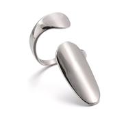 Open Fingernail Rings 3Pcs, Knuckle Armor Thumb Tip Ring, Punk Gothic Metallic Copper Nail Cap Cover Art Protective Claw For Makeup Party Cosplay Dress Decoration Gift (Steel)