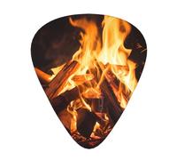 open fire Patterned guitar picks - (thin/medium/thick) free to choose, suitable for all kinds of string instruments,