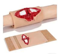 Open Fracture Wound Packing Trainer, Wound Packing Trainer Kit, Silicone Hemostasis Care Trainer for EMT, First Aid, Nursing & Medical Care Training