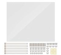 Open Frame Transparent Acrylic Overlock Computer Case DIY Base Stand, ATX Motherboard Transparent Case, High Performance Cooling PC Case with Mounting Screws for Gaming and Overclo