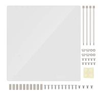 Open Frame Transparent Acrylic Overlock Computer Case, DIY Base Stand For M - ATX Motherboard, High Performance PC Build with Enhanced Cooling, Supports Longer Graphic Cards and Bi