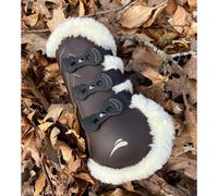 Open front boots for horses with fur eQuick Glam Fluffy