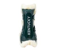 Open front gaiters for vegan elastic-sheepskin horses Kentucky Bamboo