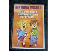Open Funny Birthday Card What Do You Call A Woman Dating A Man..