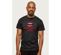 Open Glossy Lips T-Shirt Rocky Horror Show Black L