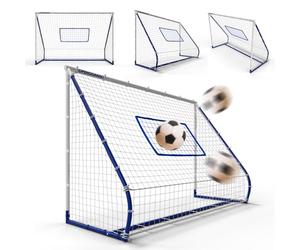 Open Goaaal 3-in-1 Rebounder Football Goal - 4 x 6 ft, Metal Frame - Multi-Function Shooting & Passing Practice - Low & High Angle Rebounder for Ball Control - Solo or Team Garden Football Training