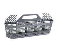 Open Grid Design Dishwasher Cutlery Basket, Easy Access Baby Bottle Dishwasher with Different Sized Holes,Maximizing Space Savings, Suitable for GE WD28X10128, ABS Material,