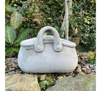 Open handbag Stone Plant Pot