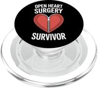Open Heart Surgery Survivor Cardiology Fighter PopSockets PopGrip for MagSafe
