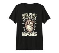 Open Heart Surgery Survivor Mechanical Graphic Premium T-Shirt