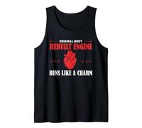 Open Heart Surgery Survivor Rebuilt Heart Engine Humor Tank Top
