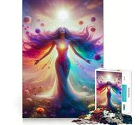 Open Heart to Bloom Jigsaw Puzzles for Adults1000 Pieces Recall Upgrade Peaceful Time Tight Cut Santa Wish List (38x26cm)