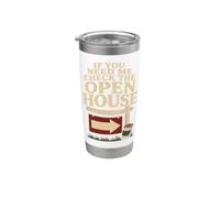 Open House Survival Real Estate Agent Gift Stainless Steel Insulated Tumbler