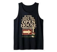 Open House Survival Real Estate Agent Gift Tank Top