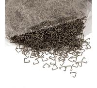 Open Jump Rings, 9mm x 6mm Metal Triangle Linking Rings for Jewelry Making Bags Purses, Bronze, About 200 Pcs