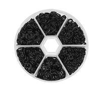 Open Jump Rings Metal Connectors Bracelect Necklace Finding O Ring 970PCS Black
