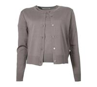 Open Knit Jumper with Coordinated T-shirt - female - KAOS - Cardigans - Gray - M - Knitwear M