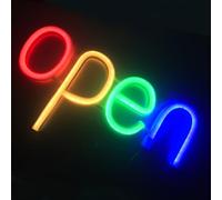 Open LED Neon Signs Light Business Hours Sign,Powered by USB or AAA Batteries Shop Window Store Signs for Cafe Bars Hotel Bookstore Restaurant Bakery Wall Decor