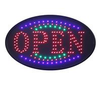 Open LED Sign | Multicolour Bright NEON Professional Powerful Animated Flashing Display Hanging Chain Included Signs
