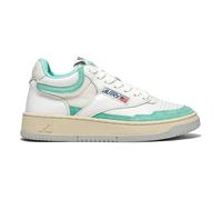 Open Mid-Top Goat Leather/Mesh/Suede Sneakers Green water 36EU
