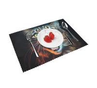 Open-mouthed cat Patterned Placemats Set of 4 (12 * 18 inches) - High-Value Home Table mats