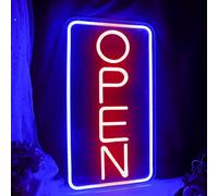 Open Neon Sign, Open Sign for Business, Powered by USB with ON/OFF Switch, Adjustable Brightness Neon Lights for Party Bar Salon Store Hotel Wall Decor Neon Light Sign