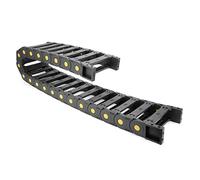 Open pe Plastic Cable Drag Chain 25mm x 10m 1M Length Black for CNC Machines Cable ment Solut for Smooth Mot and Protect