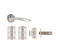 Open Privacy Door Pack with Dual Finish Handles - 3" 2BB Latch