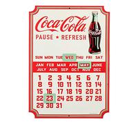 Open Road Brands Coca-Cola Embossed Metal Calendar