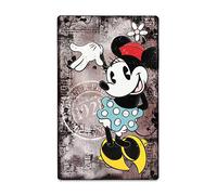 Open Road Brands Disney Minnie Mouse Since 1928 Metal Wall Art - Vintage Minnie Mouse Sign for Kids' Bedroom, Play Room or Movie Room
