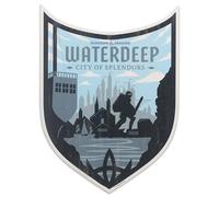 Open Road Brands Hasbro Dungeons and Dragons Waterdeep City Wood Wall Decor - Classic D&D Sign for Game Room or Bedroom