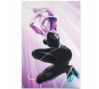 Open Road Brands Marvel Spider-Man Ghost-Spider Light Flash Gallery Wrapped Canvas Wall Decor - Large Gwen Stacy Wall Art for Home
