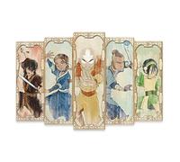 Open Road Brands Nickelodeon Avatar: The Last Airbender Panel Wood Wall Decor - Avatar Picture for Kids' Bedroom or Play Room