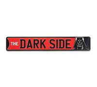 Open Road Brands Star Wars Darth Vader The Dark Side Metal Street Sign - Vintage Star Wars Dark Side Sign for Man Cave or Movie Room